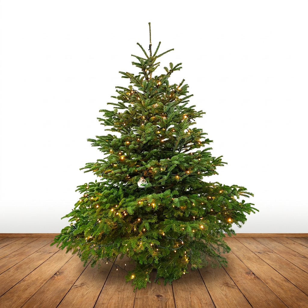Weihnachtsbaum 2,25 m mit Lichterketten 