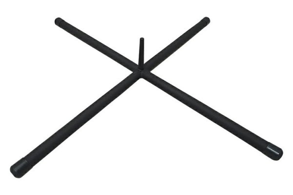 Easyfix Einzelständer Stahl 74,5 x 74,5 cm, fest, schwarz pulverlackiert
