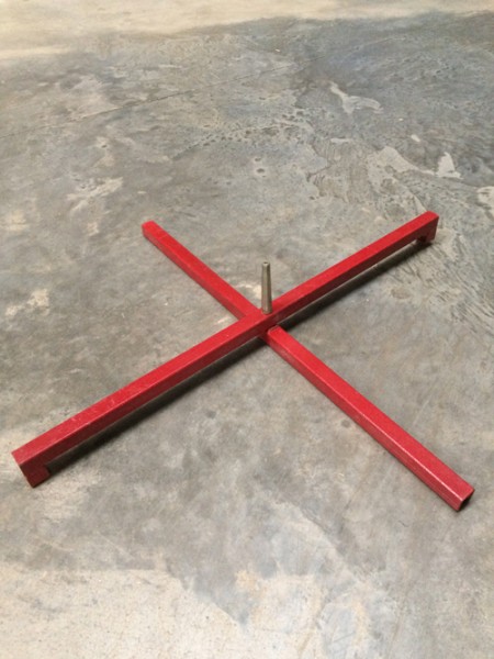 Einzelständer klappbar, rot, 78 x 78 cm
